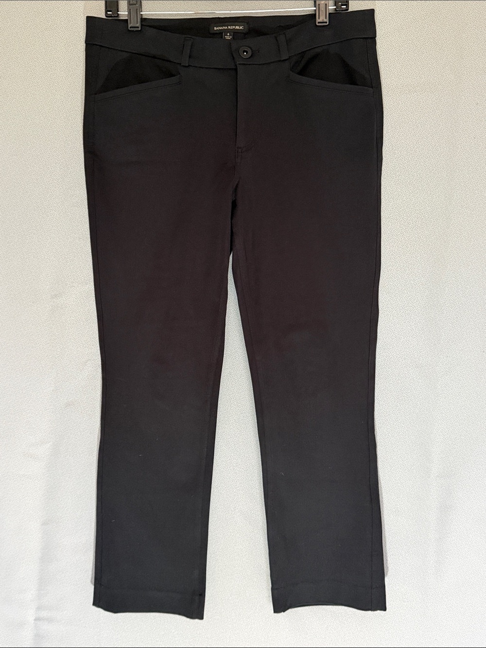 Banana Republic Black Stretch Ankle Pants Women’s Size 6 Slim Career Office